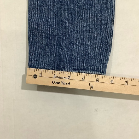 Abercrombie & Fitch High Rise Mom Jean Paint Splatter Distressed - Picture 10 of 11